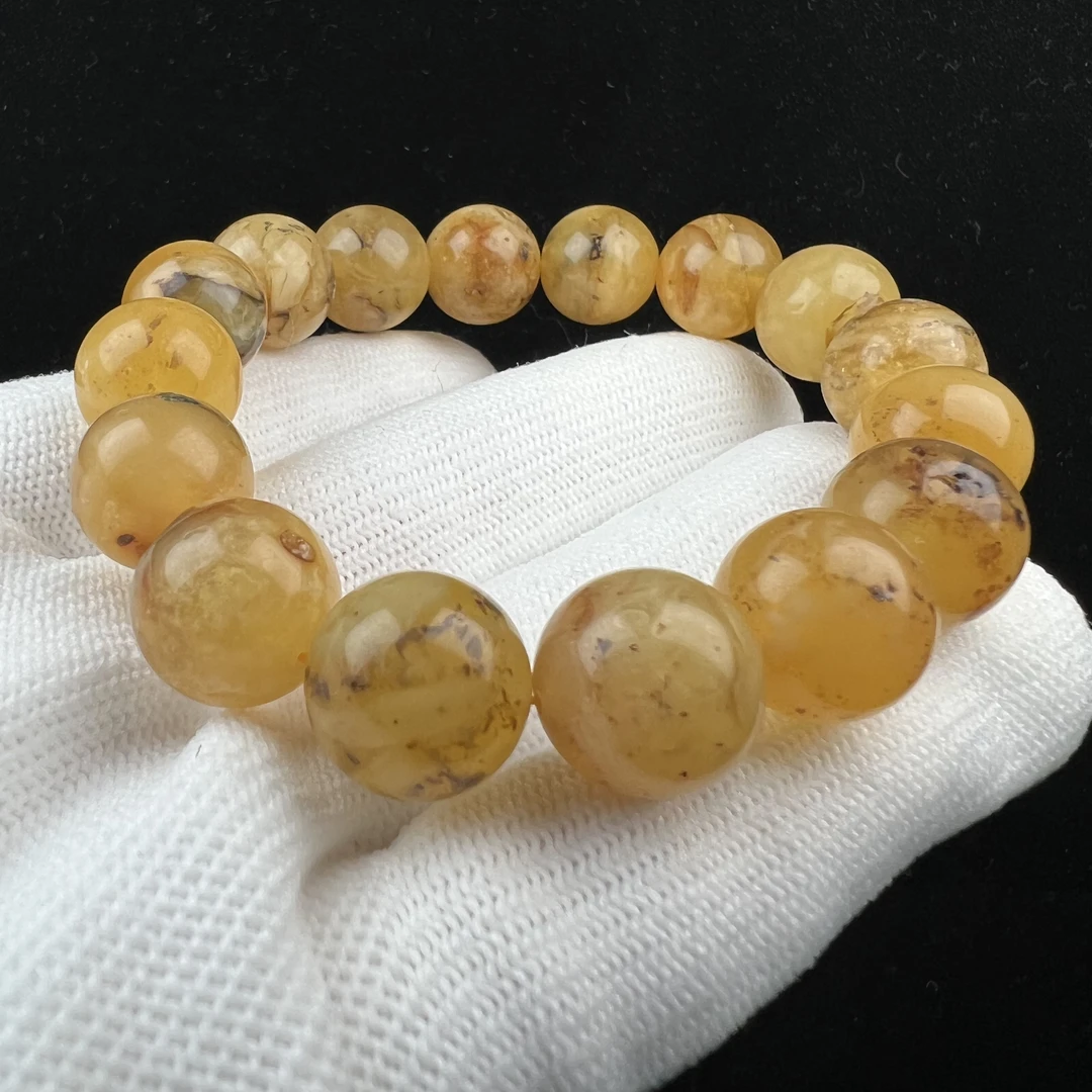 Y8930天然蜜蜡13mm帝王杂手串