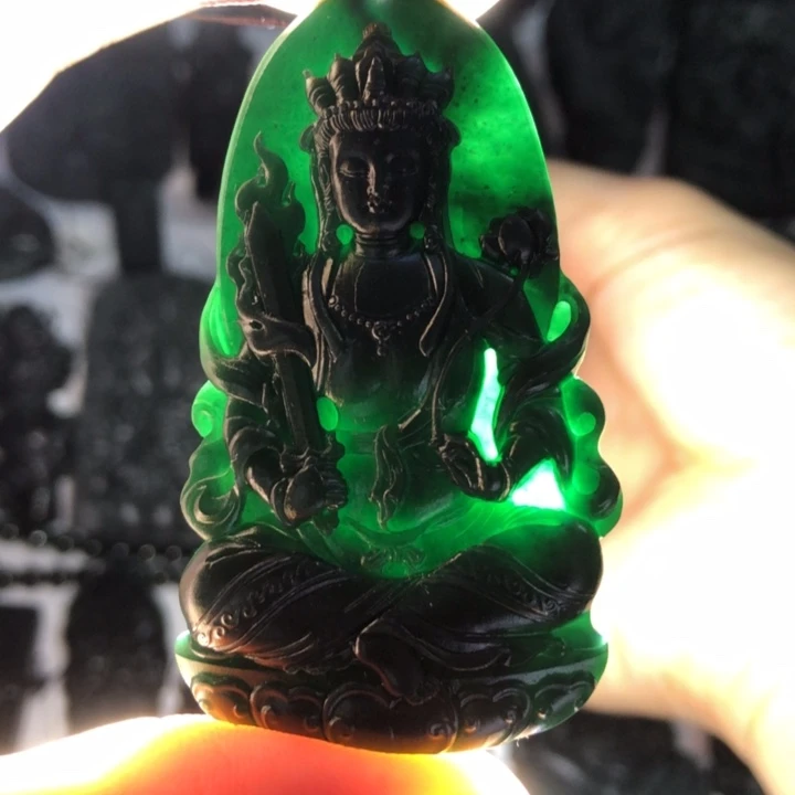 未镶嵌定制翡翠虚空藏