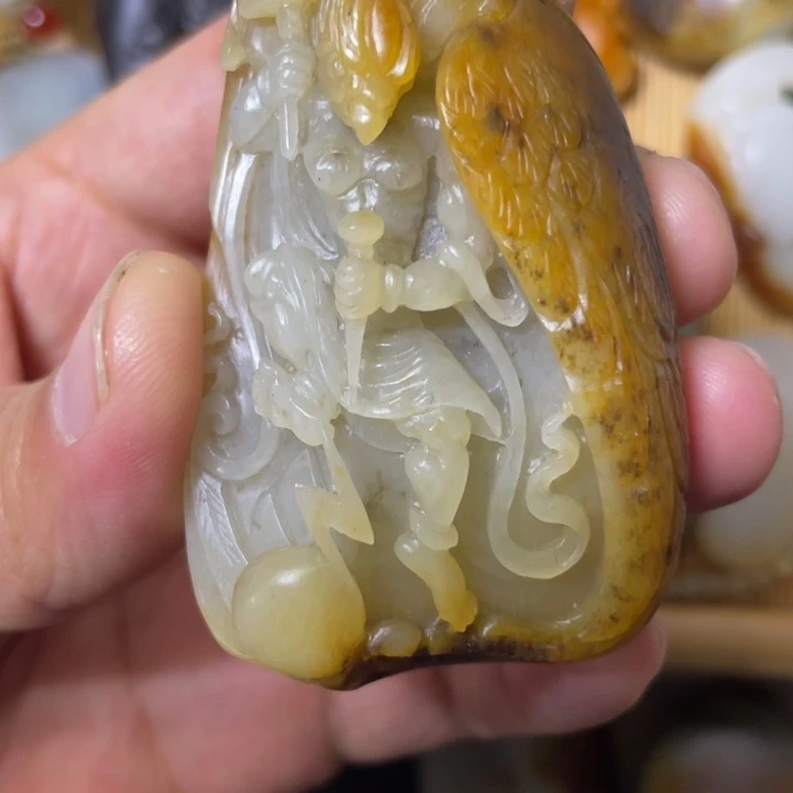 和田玉（墨玉）未镶嵌颈饰