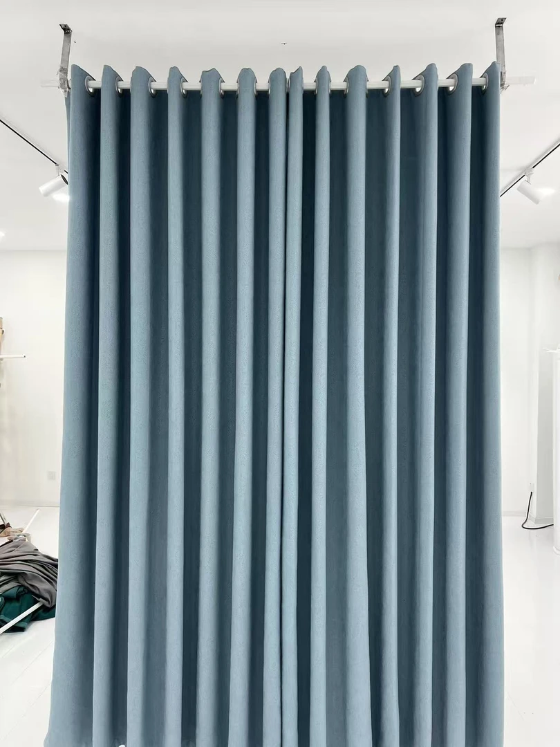 来财新款成品窗帘【雾霾蓝】