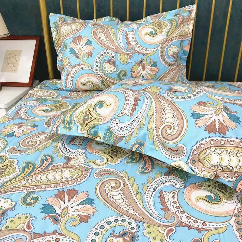 【凤尾花】特厚款多尺寸棉麻大帆布床单 枕套 炕单吸汗柔软舒适