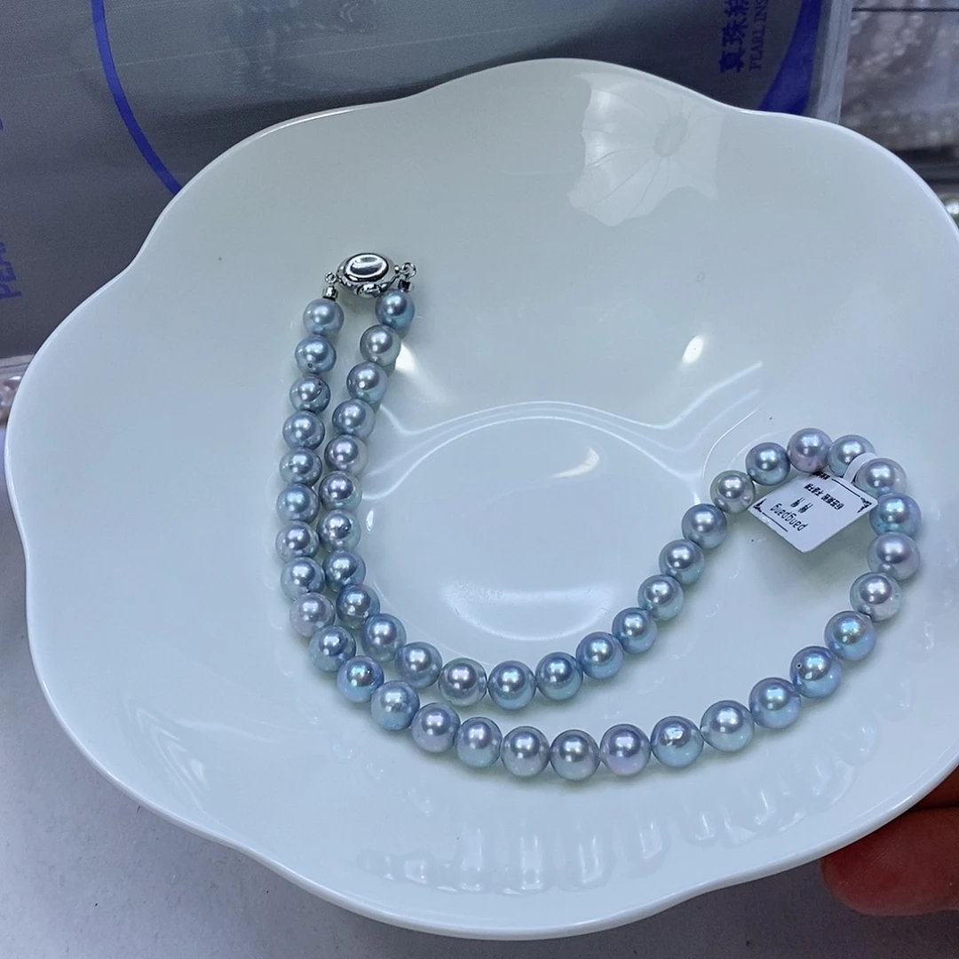 海水珍珠颈饰银S925镶嵌