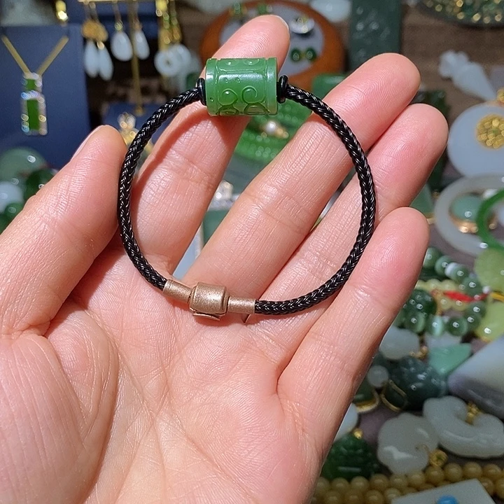 和田玉（碧玉）未镶嵌吊坠(不含链)