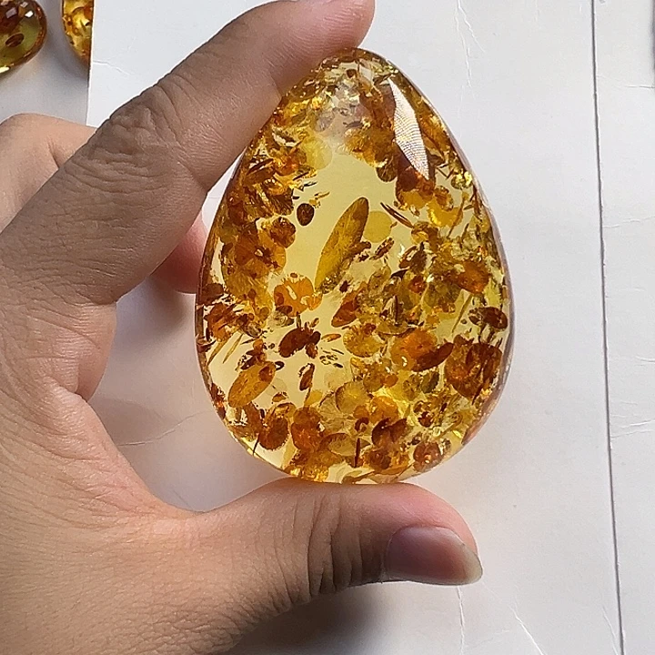 琥珀（花珀）未镶嵌颈饰