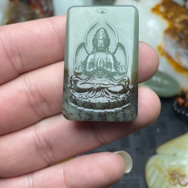 和田玉未镶嵌颈饰