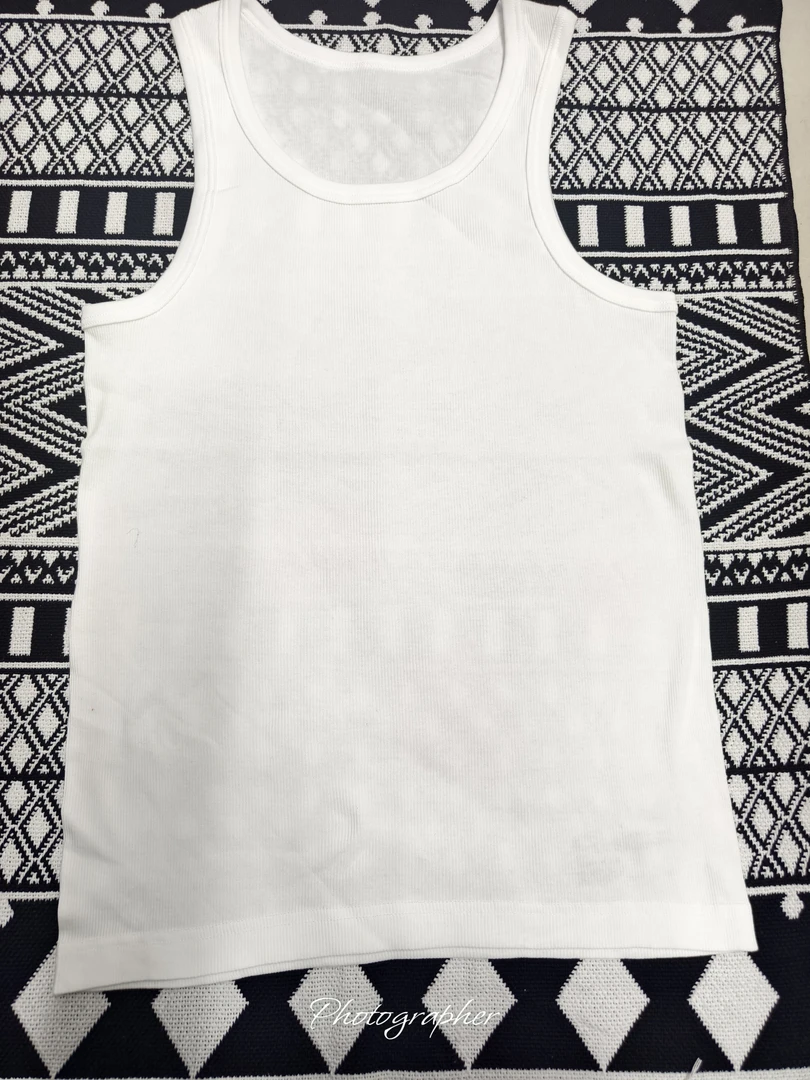 男款纯棉螺纹背心2件装