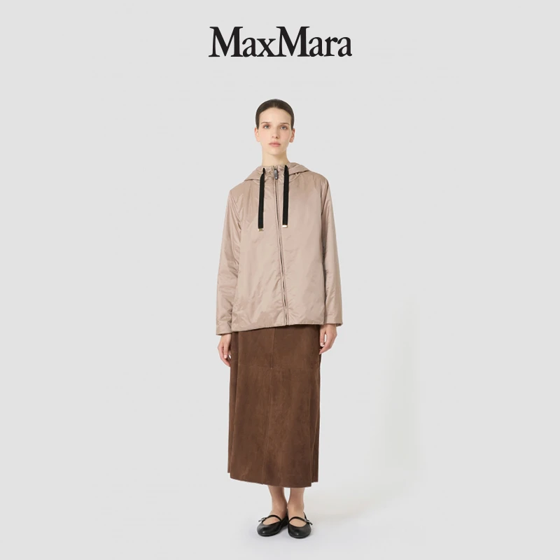 MaxMara 2025早秋新品女装抽绳连帽棉服外套9486025406