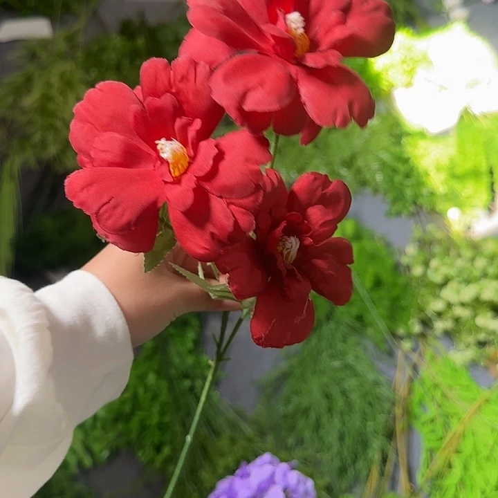 30支 仿真凤丹 红色特价