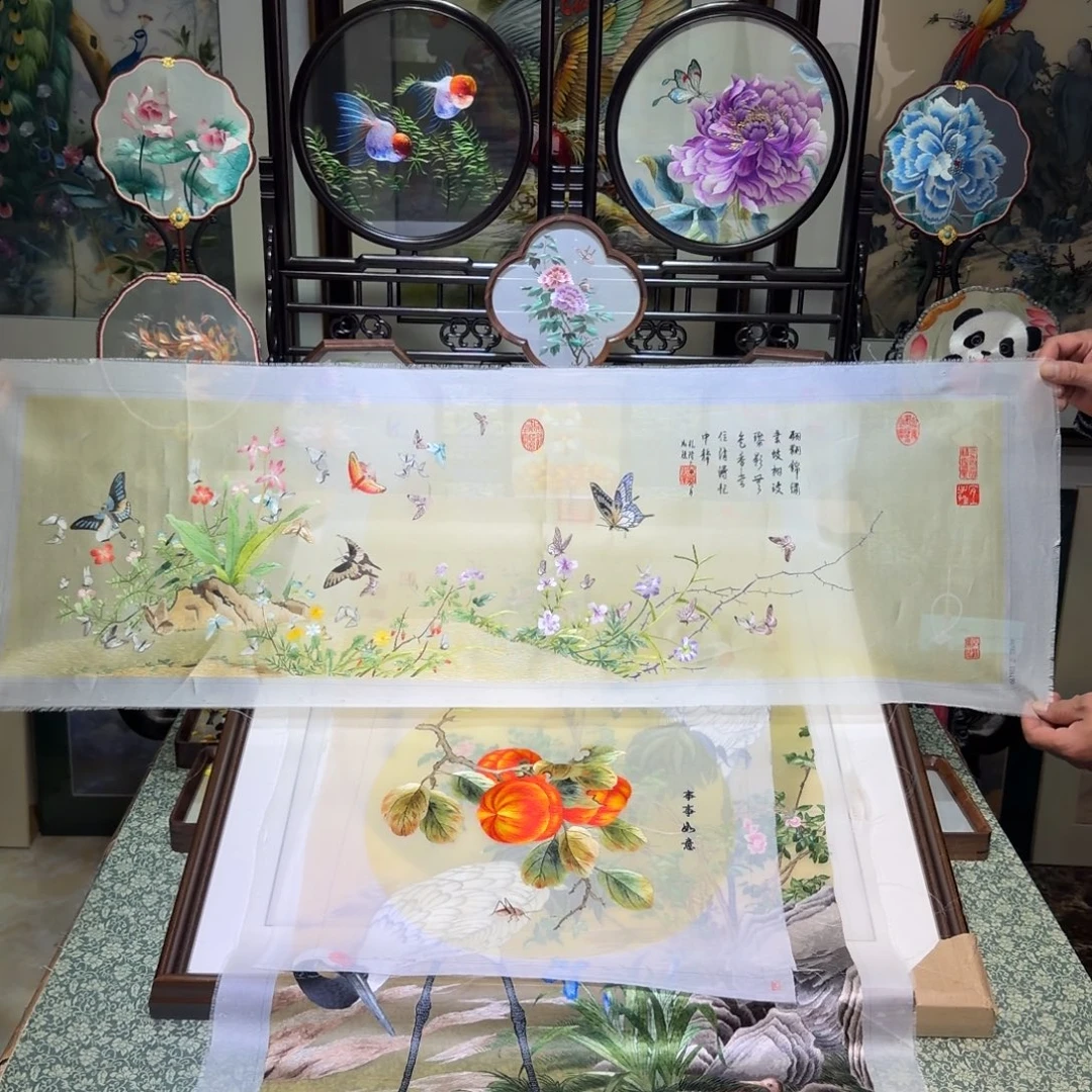 刺绣手工苏绣工艺制作技艺精湛