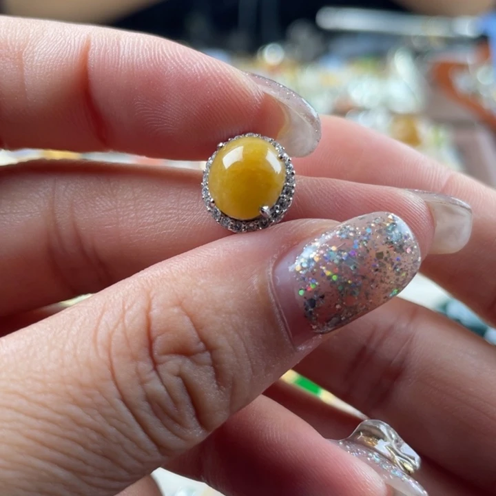 翡翠银S925镶嵌颈饰吊坠