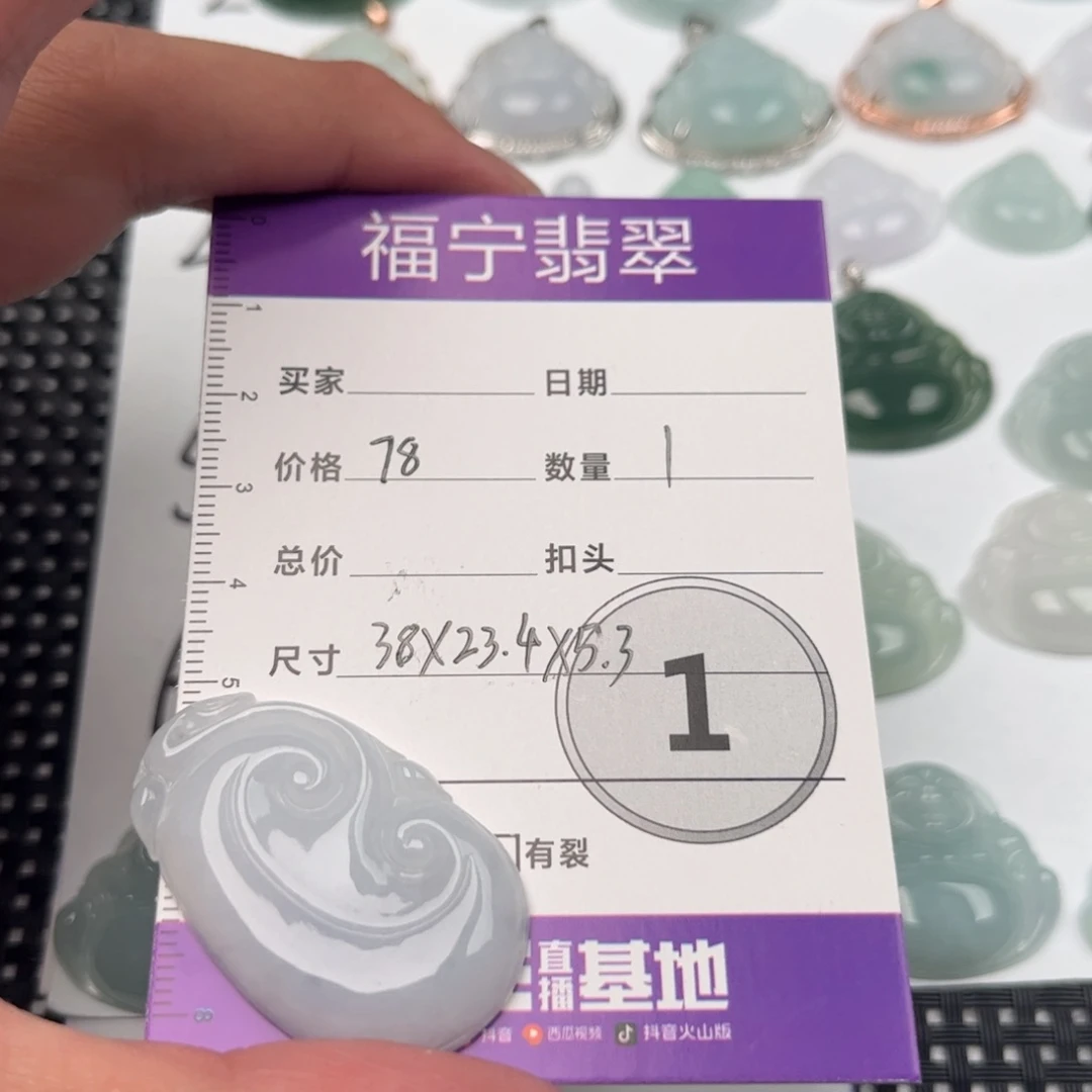 翡翠颈饰未镶嵌吊坠