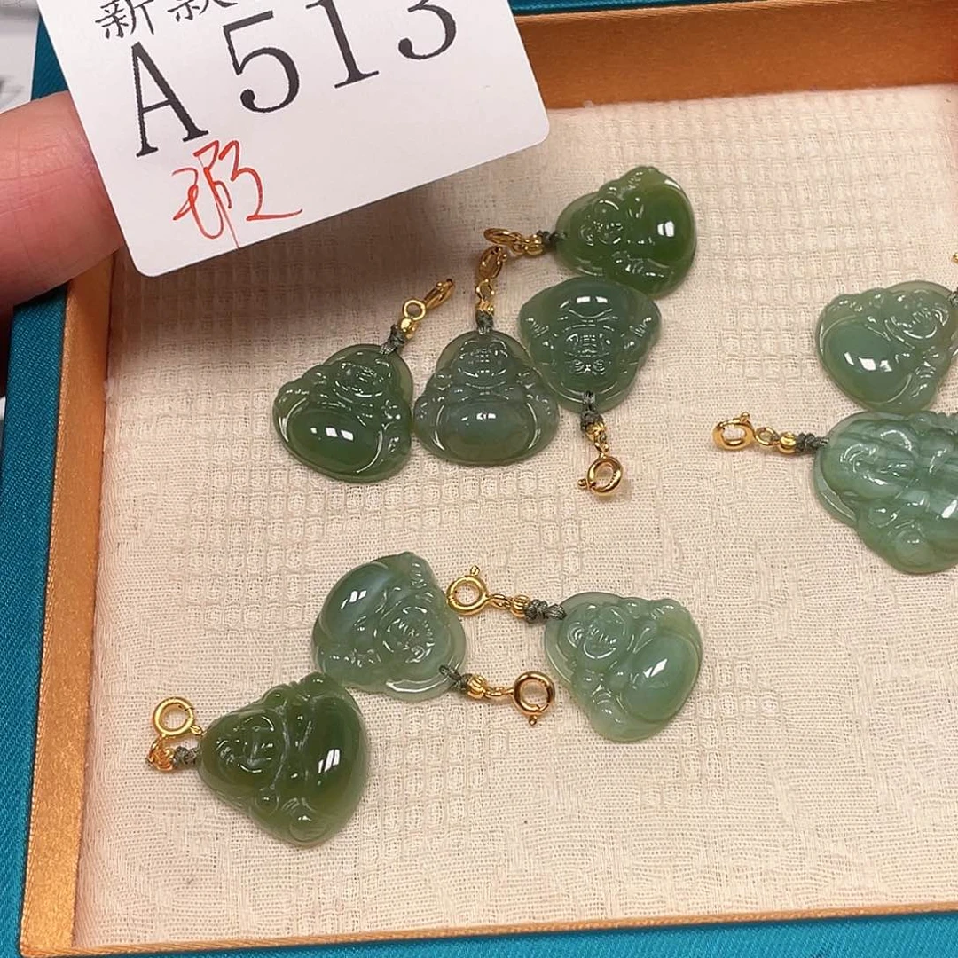 和田玉珠宝半成品未镶嵌A513