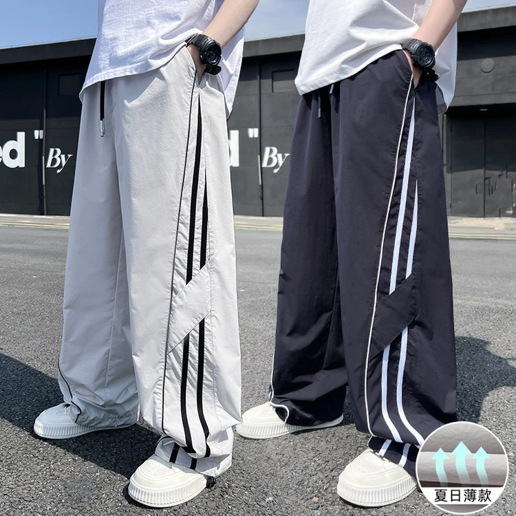 男童夏季薄款裤子6-12岁儿童宽松运动防蚊裤中大童夏装长裤男孩潮