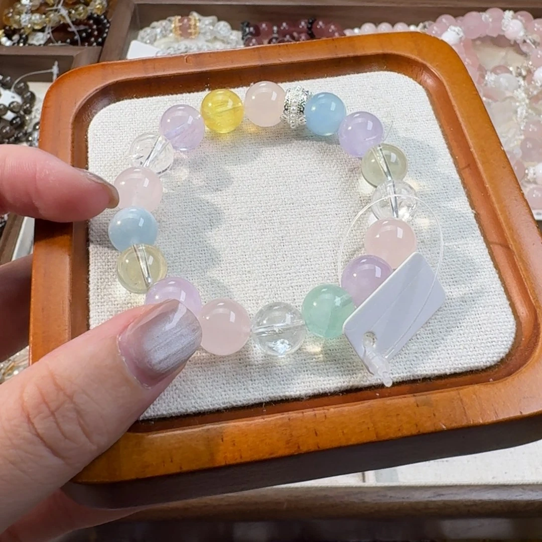 水晶手串未镶嵌多宝