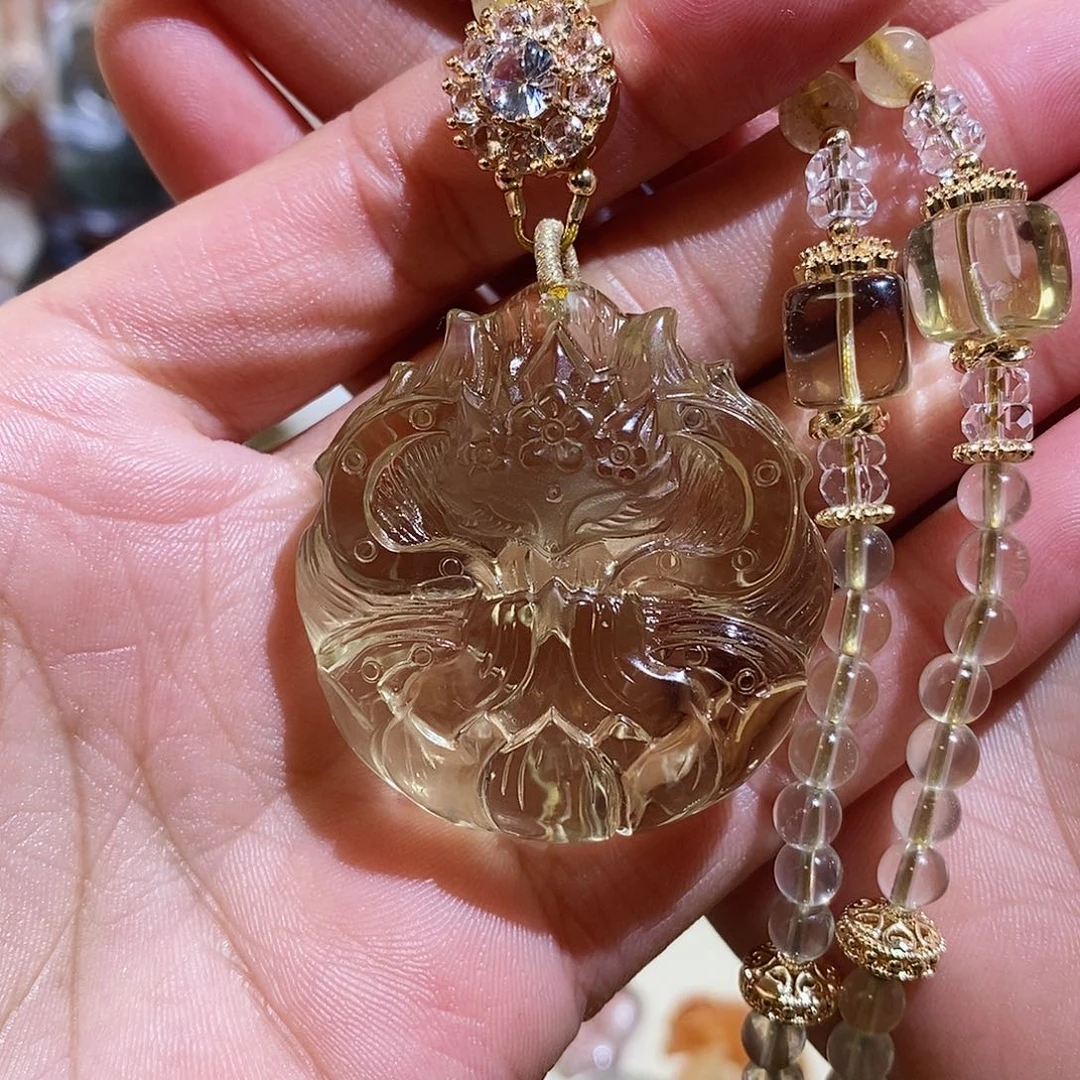 水晶颈饰未镶嵌采*水晶