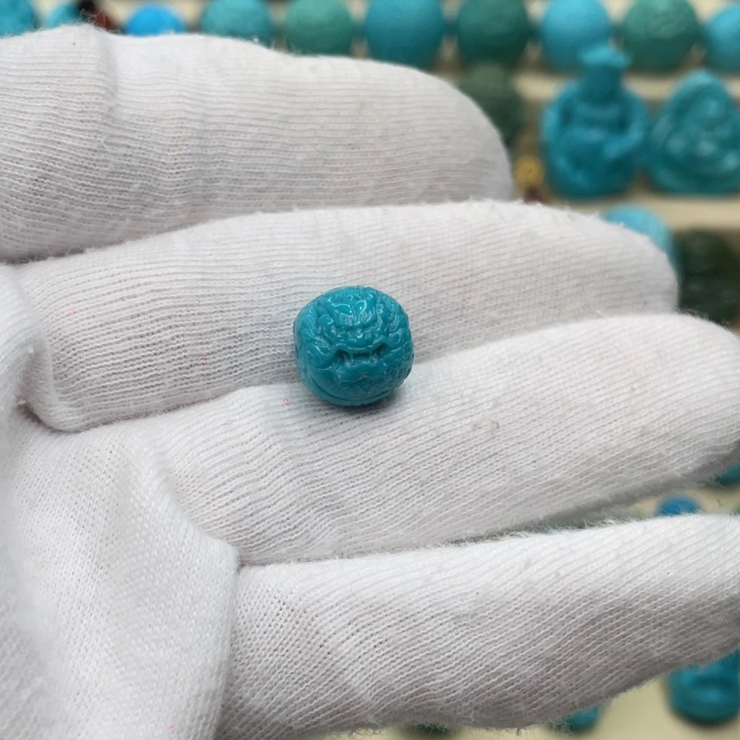 绿松石未镶嵌颈饰卡11.6