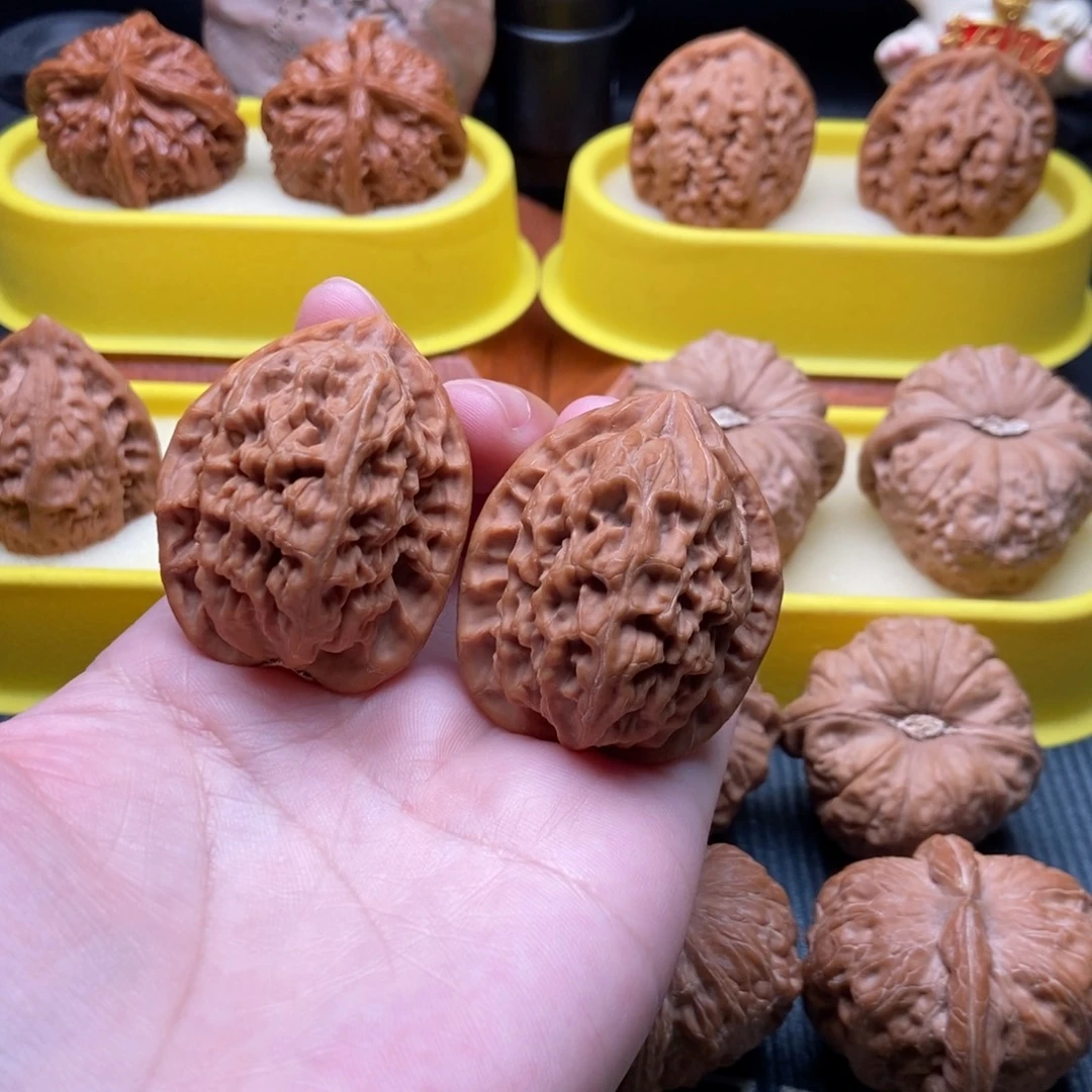 吊坠文玩核桃红莲