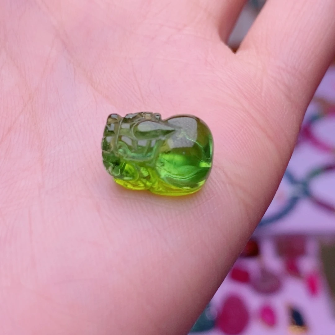 颈饰未镶嵌碧玺貔貅单颗yy