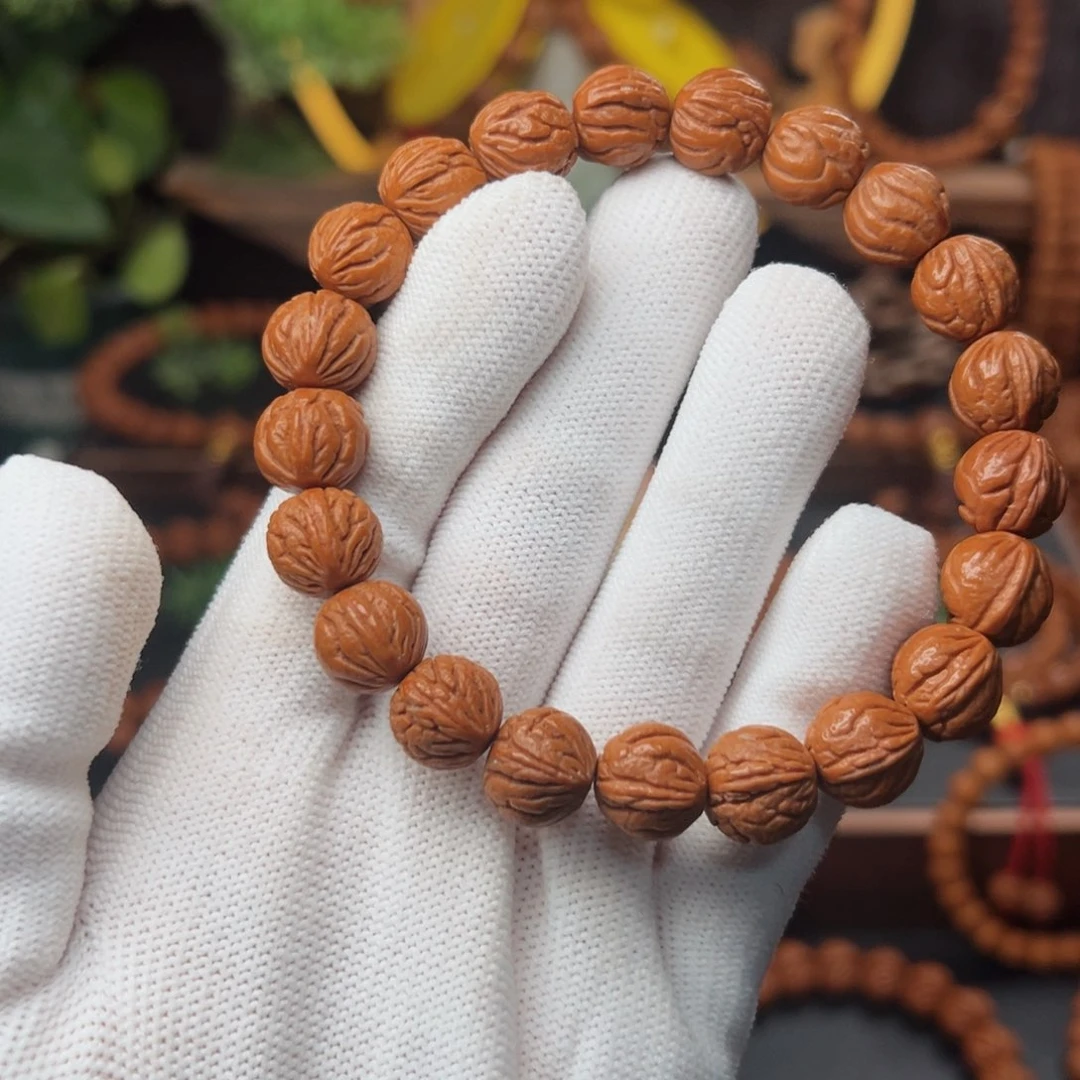 吊坠桃核1.2玉龙脊手串