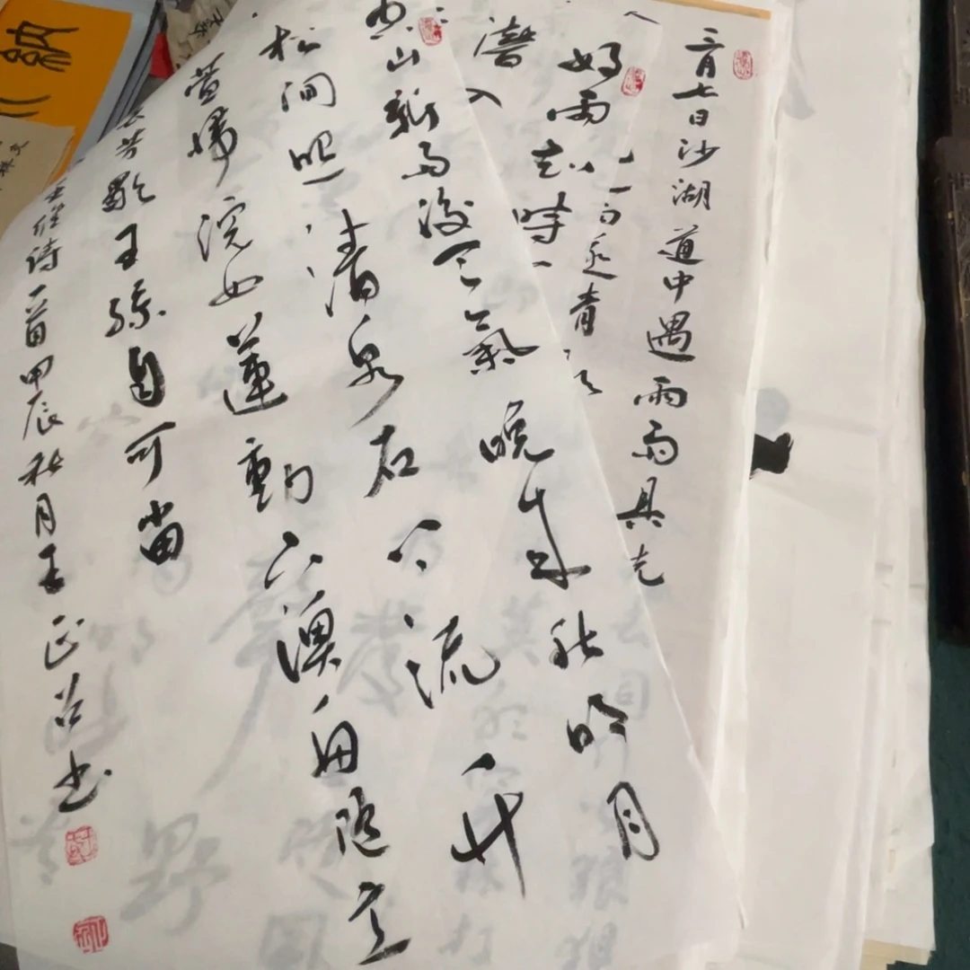中***管宣纸小品三个王正召老师