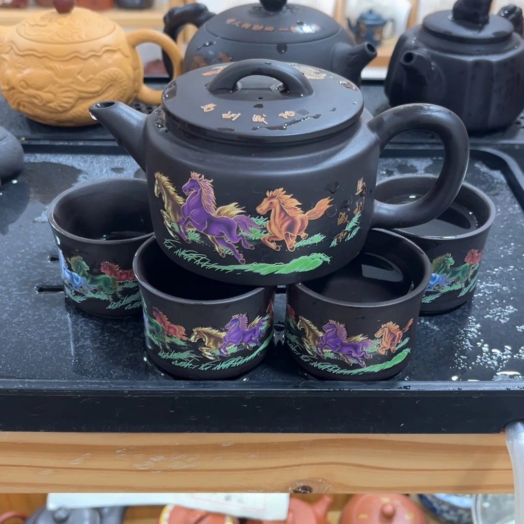 紫砂茶杯一壶4杯123