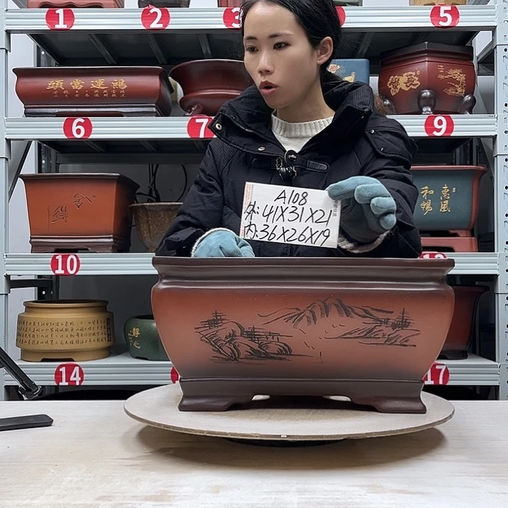 紫砂花盆紫砂花盆