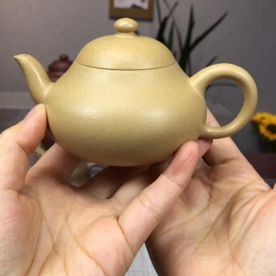 茶壶紫砂梨皮绿梨型180