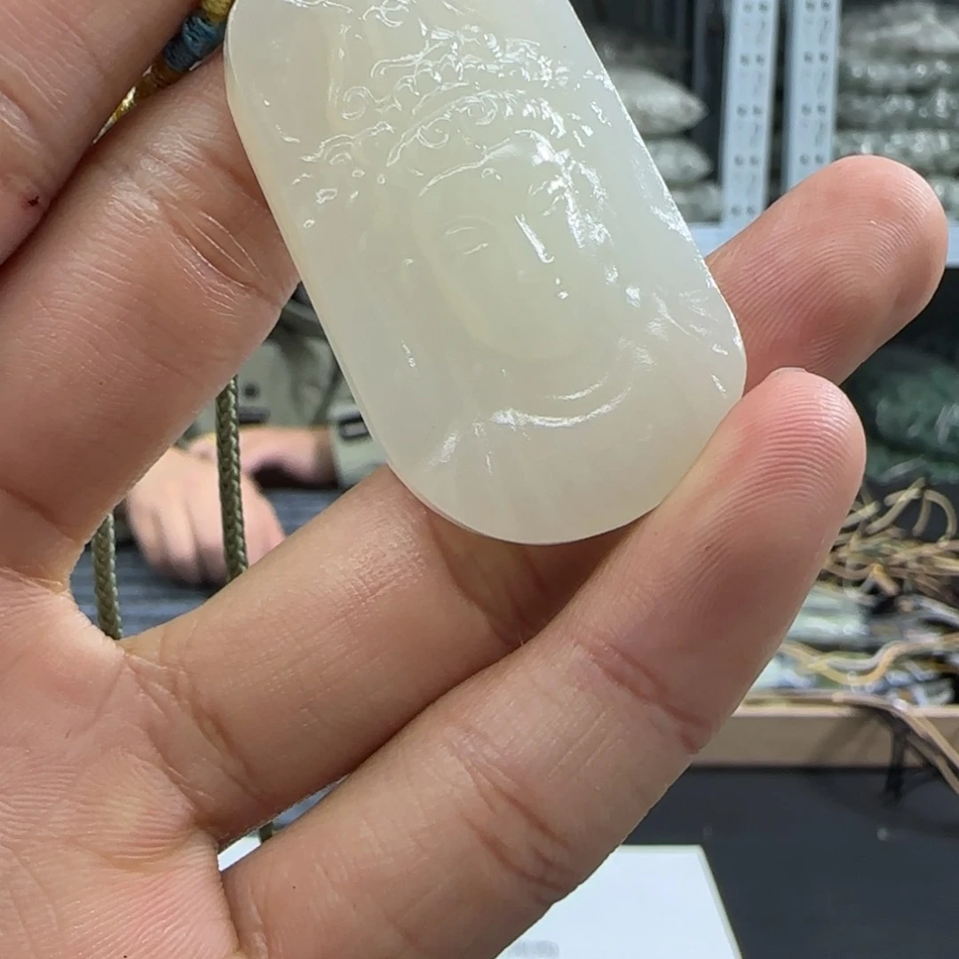 颈饰未镶嵌和田玉小观音首