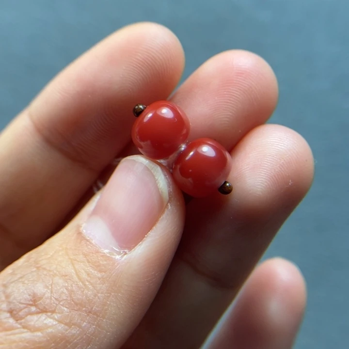 南红玛瑙配饰未镶嵌i*马8mm