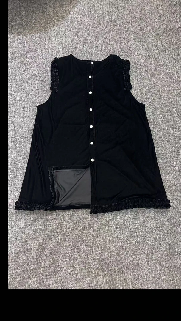 夏季新款高级百搭休闲优雅上衣凯袖丝绒款