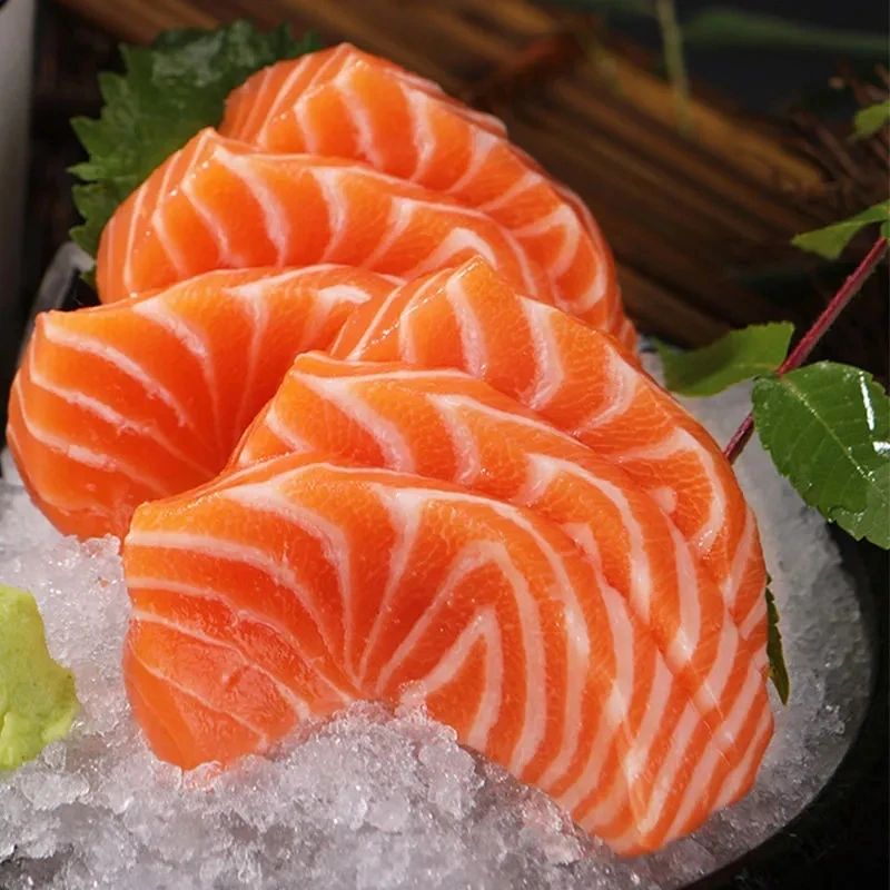 【新鲜现切】鲜切三文鱼 精修切段 国产三文鱼 油脂丰厚 软糯香甜