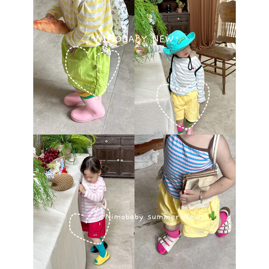 NIMO【薄荷海】韩版欧若风夏季新款宝宝百搭时尚外穿短裤