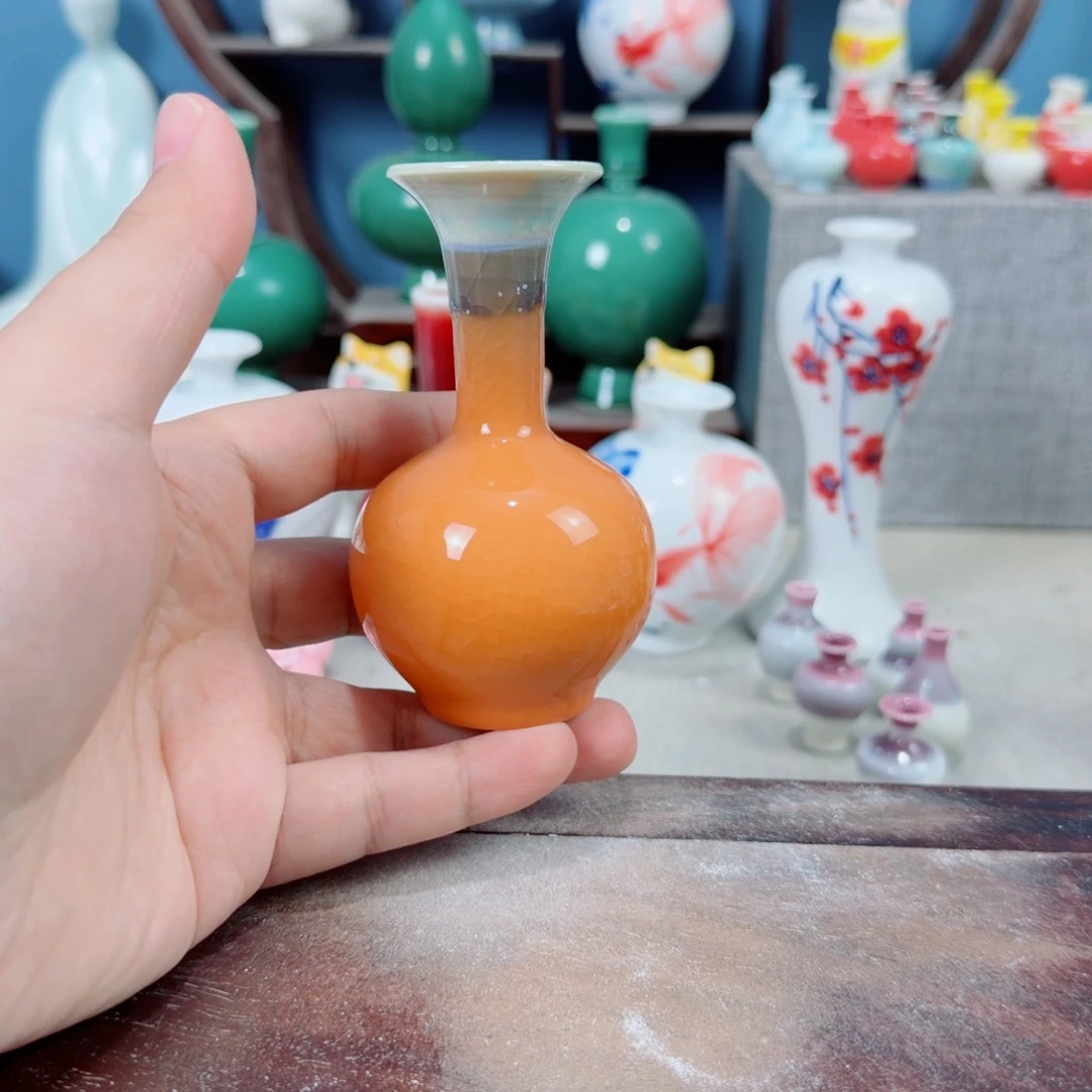 陶瓷手工小花器摆件
