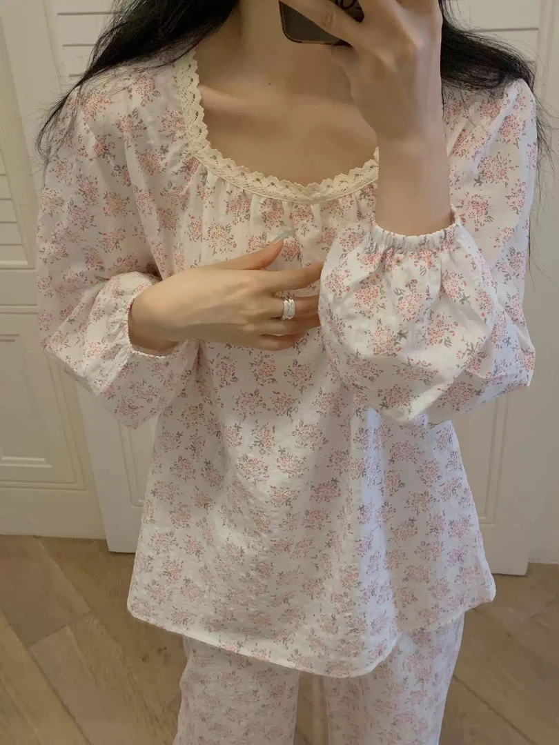 家居服套装不起球睡衣学生ins风家居服女