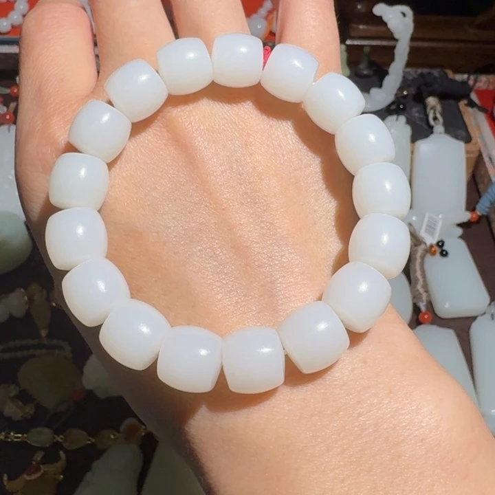 和田玉未镶嵌手链