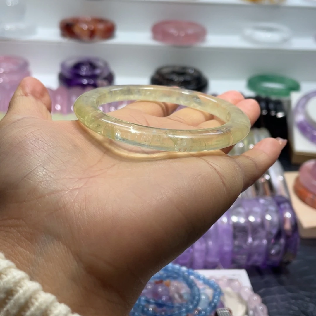 水晶手镯57圈口2号未镶嵌