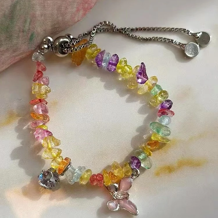 不锈钢仿水晶项链 复古民族风汉服配饰中国风颈链