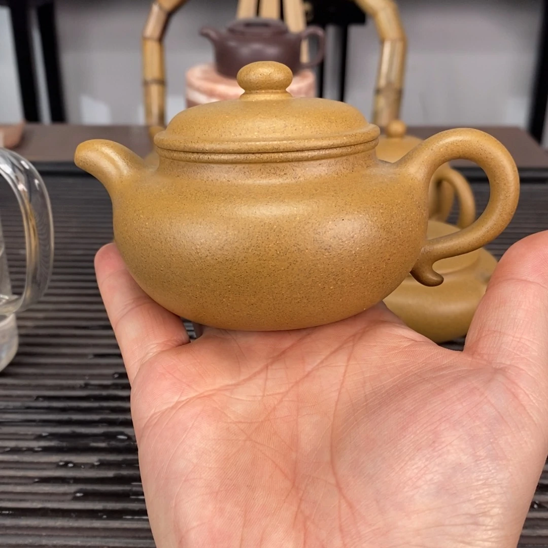 紫砂茶壶手磨清段仿古容量200毫升