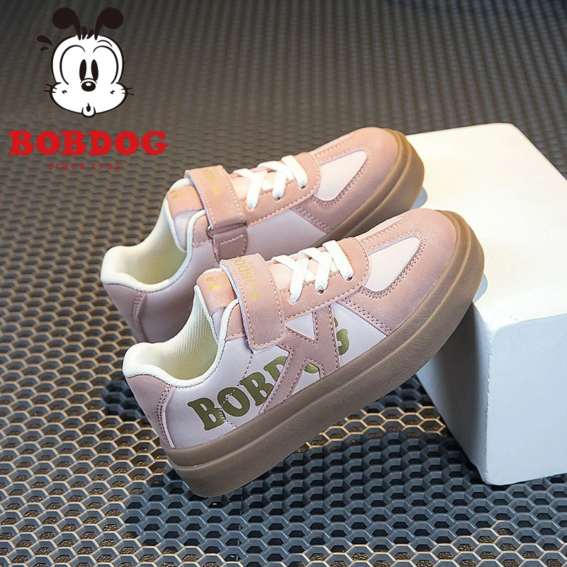 巴布豆儿童德训板鞋2025春秋新款女童阿甘鞋软底男童运动鞋