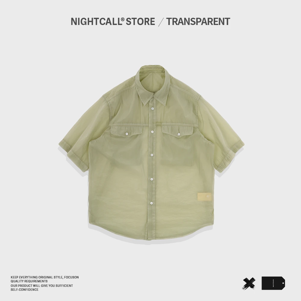 / SUMMER 夏季休闲衬衣上衣日系短袖休闲宽松薄款衬衫简约夏装