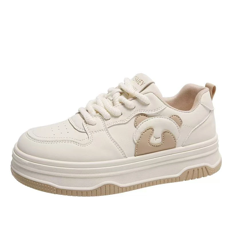 8826厚底轻便小白鞋女2025春秋新款熊猫百搭舒适运动休闲板鞋