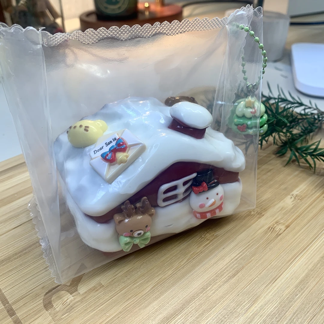 【圣诞雪屋奶油泥肌无力】❤硅胶捏捏乐❤手工食品级解压玩具