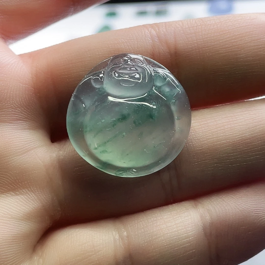 定制翡翠未镶嵌翡翠佛公