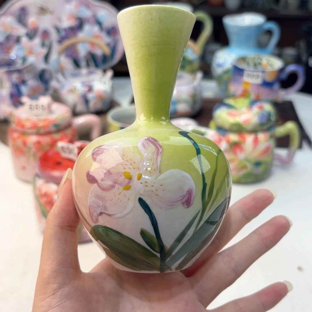 景德镇手绘高温釉下彩陶瓷茶具