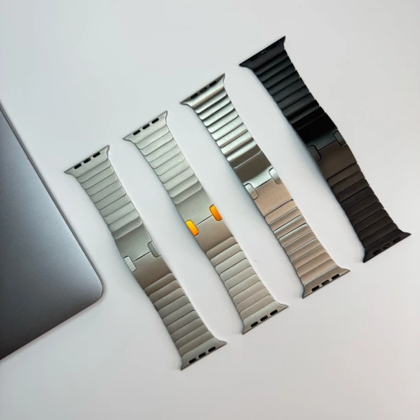适配苹果手表iwatchS10不锈钢表带Ultra2原版扣S9/S8手表金属表带