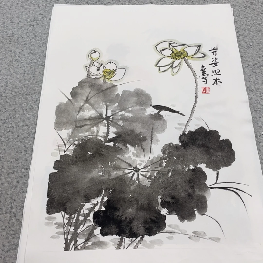 国画1.4平尺国画作品