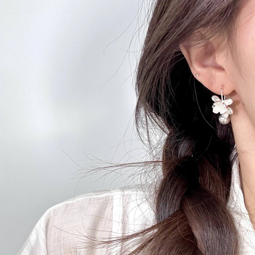 铜合金耳饰 7167新中式百搭耳环气质ins设计感百搭少女网红精致