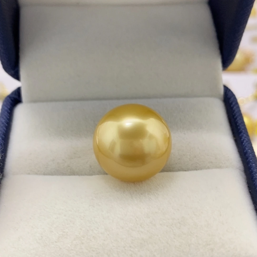 海水珍珠裸珠15南洋金珠裸珠