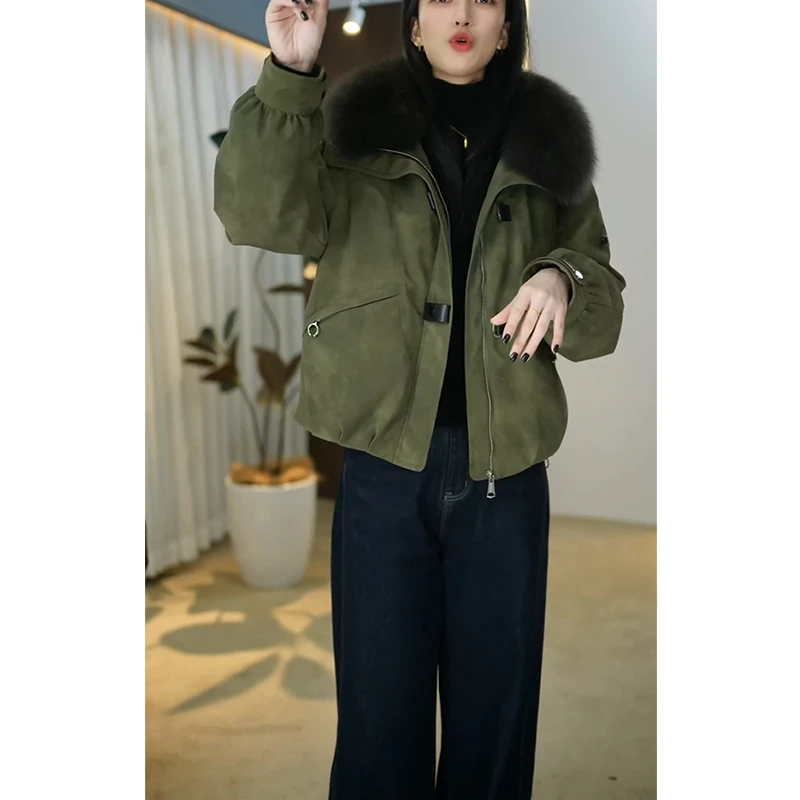 韩版羽绒服时尚女装2025年冬季新款气质显瘦加厚保暖白鸭绒外套