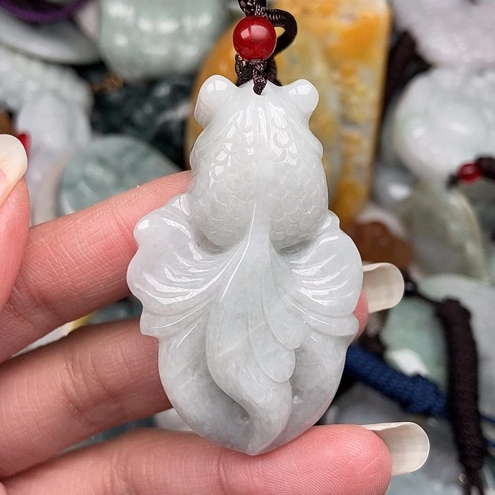 颈饰未镶嵌翡翠挽***话翡翠